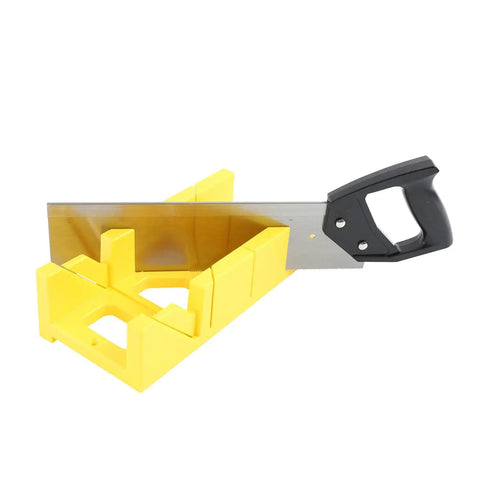 Rugged Miter Box And Back Saw Set For Trim And Molding, 12 Inch Box With 14 Inch Back Saw, DIY Friendly Precision Cuts