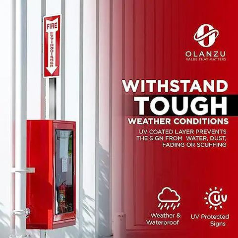 Heavy Duty Plastic Fire Extinguisher Wall Signs Featuring Bold Arrows That Point Straight At Your Unit For Zero Sweat Osha Compliance And Serious Peace Of Mind In Workshops Anywhere