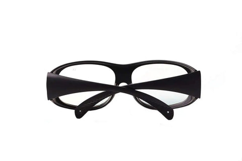 Heavy Duty Laser Safety Glasses Offering Smooth Operator Clarity And Top Shelf Protection Purpose Built For 2940nm Erbium Pro Machines and Busy Clinic Routines, front view of lenses and frame.
