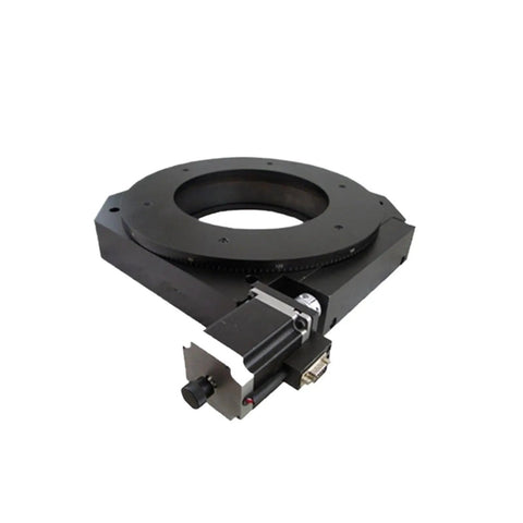 Industrial Grade Electric Rotary Stage With Hollow Indexing Table Delivering Ironclad Reliability And No Sweat Installation For Slick Photoelectric Positioning Tasks, featuring a hollow shaft indexer.