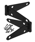 Heavy Duty Galvanized Iron Strap Hinges For Barn Doors And Garage Doors 8 Inch With Easy Install And All Hardware Included Built To Last
