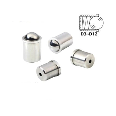 Heavy Duty 304 Stainless Steel Ball Plungers With Knurled Thumb Nuts 10 Piece Push Fit Spring Detent Pins In Assorted Sizes For Custom Fabrication Shops And Industrial Fix Ups Built Tough And Totally Rust Resistant Today - assortment of ball plungers