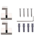 Heavy Duty Stainless Steel Coat And Towel Hooks 304 Rustproof Square Wall Mounted Modern Hooks with screws and anchors