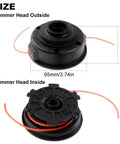 Dual Line Bump Feed Trimmer Head Knob Replacement For ST155 ST165 ST175 ST275 ST285 And Ryobi RY30040A RY30040B Easy Install Fits Weed Eater Style String Trimmers, 95mm x 45mm black plastic