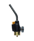Trigger Start Propane Torch For Home Projects With Webbed Flame, Easy Ignition, showing brass nozzle and black control knob