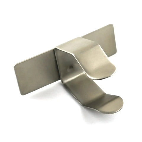 Finger Ring Endo Gauge for dental instrument measurement, close-up of durable stainless steel tool with millimeter scale.
