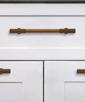 Antique Brass Heavy Duty Cabinet Pulls Ten Pack With 3 Inch Hole Center on white kitchen drawers