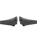 Abs Plastic Marine Hydrofoil Stabilizer Fin For Outboard Engines 4 To 50HP, pair of black hydrofoils with bolt holes
