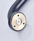 Close-up of Oil Rubbed Bronze 16 Inch Bathroom Grab Bar Heavy Duty Safety Support For Shower And Bath With Solid Brass Construction