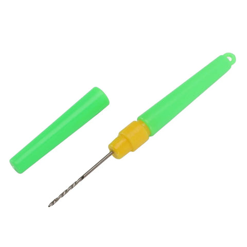 Dual End Fishing Bait Needle Tool With Protective Covers Stainless Steel Needle And Threading Tip Compact Pen Size Rigging Tool For Freshwater And Saltwater Angling Green Finish, 15.5 cm
