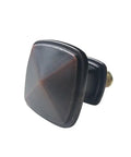 Heavy Duty Matte Black Square Pyramid Cabinet Knobs, Slick Kitchen Drawer Pulls And Bathroom Cupboard Hardware, Tough Metal Fixtures For Quick Weekend Setups