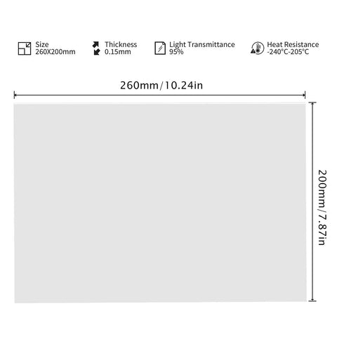Straight Up The Ultimate Fep Film Replacement For Resin 3D Printers Includes A Solid Six Pack Measuring Eight By Seven Point Nine Inches To Nail Those Intricate Projects Every Time