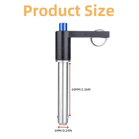 Top Shelf Stainless Steel Quick Release Ball Lock Pins With Knockout L Handle Grip For Instant Swap No Drama Fixing And Smooth Action High Precision Industrial Mounting Configuration