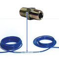 1/4 Inch Nipple Hose Connector For Airless Paint Hoses, 5000 Psi Rated, showing connector and coiled hoses