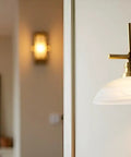 Wall sconce with Alabaster Glass Replacement Shade For Medium Base Lamp Fixtures Torchiere Swag Pendant Wall Sconce And Island Light 11 5 8 Inch Diameter By 3 5 8 Inch Height Center Hole 1 5 8 Inch Fits E26 Socket Ring Not Included