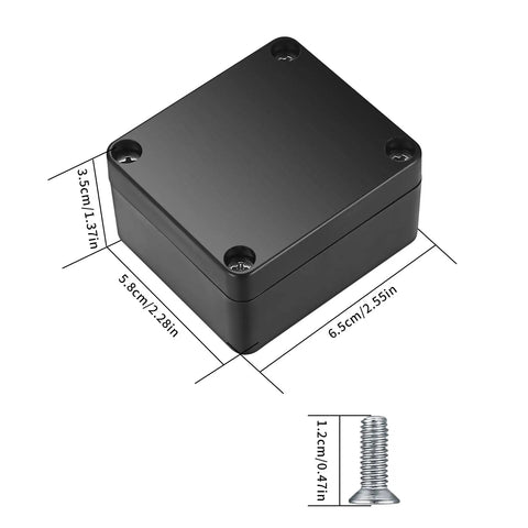Built Tough Abs Plastic Electrical Junction Box Set Of Six IP65 Water Resistant Power Housing For Smooth Diy Projects And Circuit Assembly 2.5 X 2.3 X 1.4 Inches dimensions and screw included.