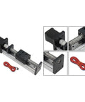 Top Tier 12 Volt Coreless DC Gear Motor Pairing Fast Acting Screw Linear Actuator with aluminum rail and connector cable.
