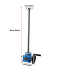 Versatile Ball Screw Lift With Hand Crank And Electric Drive shown with dimensions; Worm Gear Lift System WL1T 200kg Capacity