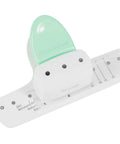 Three-Hole Mini Paper Puncher Portable Desktop Handheld Puncher With No-Fuss Eight-Sheet Capacity, durable ABS, side view