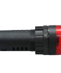 Side view of Two Pack 22mm Red LED Buzzer Alarm Signal Light 24V AC DC Indicator with high brightness LED and loud speaker for industrial alerts.