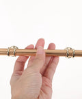 Solid Aluminum Alloy Cabinet Drawer Handles 96mm Gold Finish Two Pack Dope Wardrobe Pulls in hand