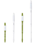 Leave In Soil Moisture Meter Pen Set Of Four For Home Garden Green Small Probes Continuous Plant Water Monitoring For Two Inch Two And A Half Inch And Three Inch Pots Easy To Read Digital Readout, four white and green probes