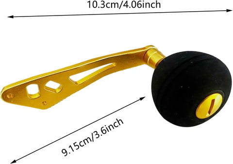 Sweet Fishing Reel Handle Replacement Kit With Comfortable Eva Grip Knob And Rocking Arm Universal Fit For Spinning Reels Perfect Upgrade For Fish Lovers Who Want A Tighter And Smoother Cast Every Single Time, 103mm EVA metal handle