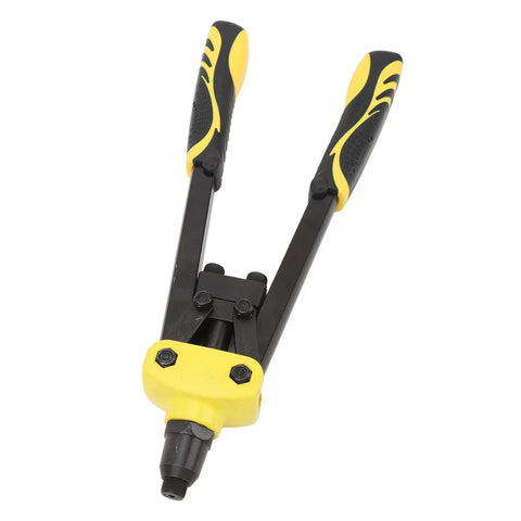 Heavy Duty Rivet Nut Tool Kit With Ergonomic Grip Professional Grade Alloy Steel Hand Tool For Auto Repair And Home DIY Projects That Make Work Super Dope And Easy, yellow handles