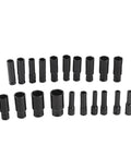 Premium Rust Proof Electric Hex Key Socket Kit With 20 Versatile Allen Adapter Bits For Heavy Duty Drilling And Tough Diy Repair Jobs, black steel sockets