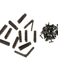 Miniature Cabinet Drawer Hinges 12 Pack 1.18 Inch 90 Degree Bronze Zinc Alloy Jewelry Box Chest Hinge with screws
