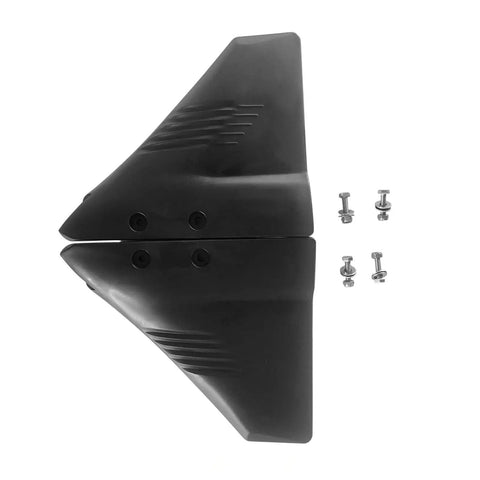 Hydrofoil Stabilizer For Outboard And Stern Drive Boats Up To 150 HP Easy Install Marine Upgrade For A Smoother More Stable Ride And Improved Performance On The Water, black fins with mounting hardware