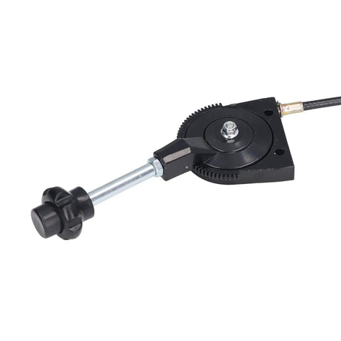 3.5 Meter Quick Release Manual Throttle Cable With Pivot Joint For Excavators And Heavy Equipment Responsive Throttle Control For Faster Engine Response And Smooth Acceleration In Construction And Industrial Machinery, black cable end