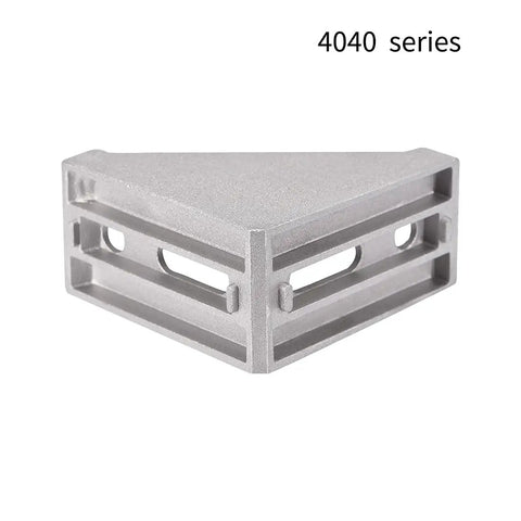 Corner Bracket Gusset 80mm x 80mm For 4040 Aluminum Extrusion Profile 4 Pack Silver Reinforcement Mounts For Tables Chairs Shelves Cabinets And Racks Heavy Duty