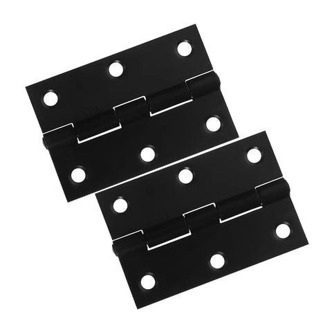 Rotating Concealed Hinges For Doors And Cabinets, Black Interior Small Shutter Hinge Set, 2 Pack, heavy duty, black iron hinges