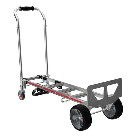 Heavy Duty Convertible Hand Truck With Quick Switch Two To Four Wheel Design Engineered To Carry 1100 Pounds Like A Boss Brings No Sweat Loading For Warehouse Teams And Pros