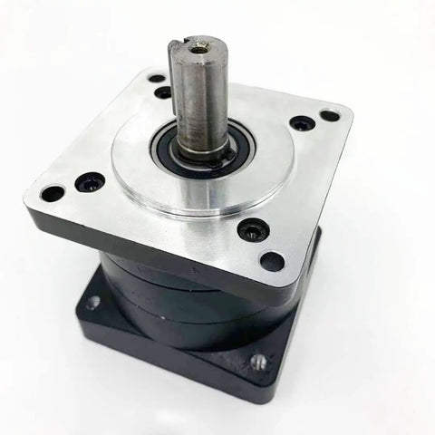 Beefy 10 To 1 Planetary Gearbox Reducer Nema 34 with One Half Inch Input Shaft and 16mm Output Shaft 86mm flange top view