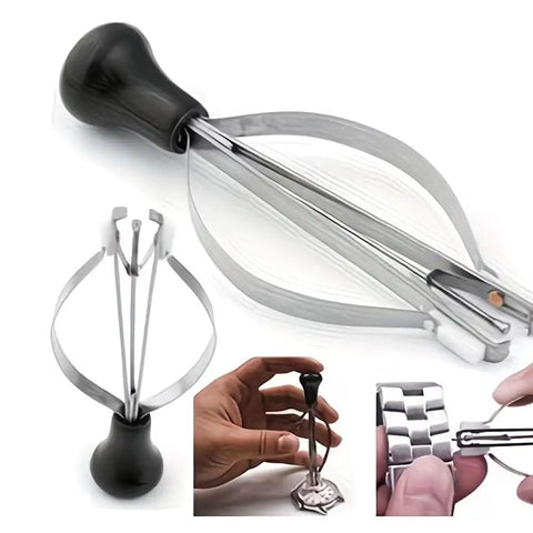 Close-up of a Stainless Steel Precision Watch Repair Tool Set with Needle Puller Pin Remover and Extractor for fine timepiece maintenance