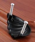 One Piece Zinc Alloy Kitchen Drawer Cabinet Door Handle Knob With Antique Bronze And Black Finish on wood surface