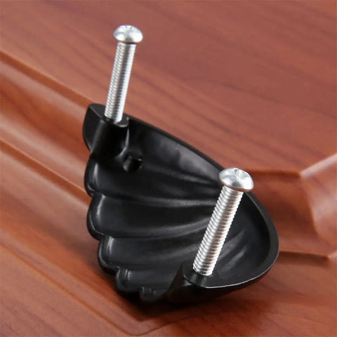 One Piece Zinc Alloy Kitchen Drawer Cabinet Door Handle Knob With Antique Bronze And Black Finish on wood surface