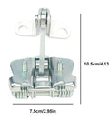Door Hinge Check Strap Kit For Front Left And Right Doors Saxo Compatible OEM 9181-C2 Heavy Duty Metal and ABS Hinge