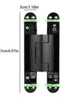 Silent Close Hydraulic Adjustable Hinge With Invisible Mount And Auto Shut For Smooth Cabinet Doors Buttery Smooth Heavy Duty Furniture Hardware Easy Swap Install 177Mm, measuring 3cm x 17.7cm.