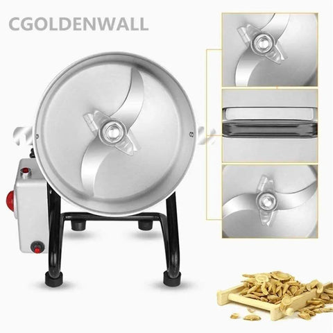 High Speed Electric Grain Mill Grinder Pulverizer For Kitchen Use, Vertical Design, 80 To 300 Mesh Powder Mill