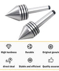 Beefy MT1 Live Bearing Tailstock For Metal And Wood Lathes, Heavy Duty, Smooth Ball Bearing Run, 60 Degree Centers, 1MT Morse Taper