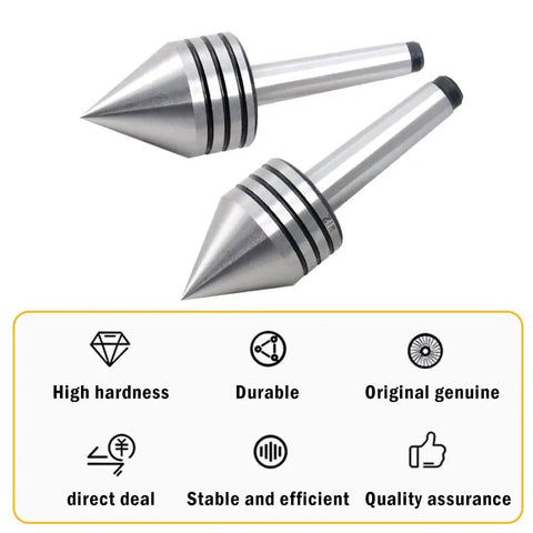 Beefy MT1 Live Bearing Tailstock For Metal And Wood Lathes, Heavy Duty, Smooth Ball Bearing Run, 60 Degree Centers, 1MT Morse Taper