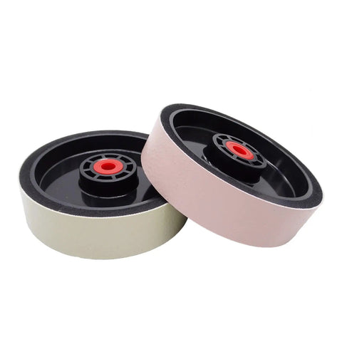 Get The Ultimate Soft Resin Diamond Polishing Wheel For Lapidary Grinding With 60 Grit And A Massive 6-Inch By 150 Mm Size that features two color variations.