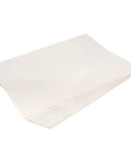 Top Shelf 500 Sheet Newsprint Wrapping Paper 12x16 Inches Blank Unprinted Packing Sheets stacked for moving and crafts.