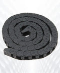 1 Meter Open Type Drag Chain Cable Carrier With 10x11mm Internal Size For 3D Printers And CNC Machines Includes End Connectors And Screwdriver Tool Built Tough Durable Plastic Cable Chain For Smooth Low Friction Motion.