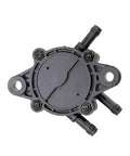 Top view of 3 Port Vacuum Fuel Pump For Small Engine Lawn Mower And Tractor, Universal Replacement With Durable Black Plastic Body