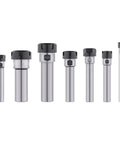 Ultra Precision C16 ER20 Extension Rod For CNC Milling Tools With 100mm Length And M Type Nut Collar, various sizes shown.