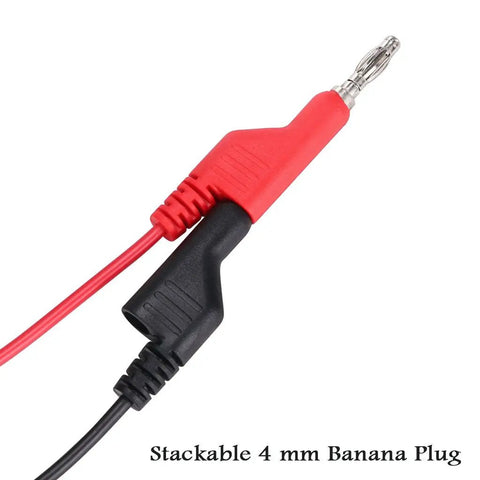 Stackable Banana Plug To Test Hook And Alligator Clip Leads Kit For Multimeters Flexible Silicone Electrical Test Wires